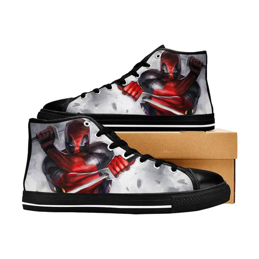 Deadpool Superhero Marvel Comics Custom High Top Sneakers Shoes