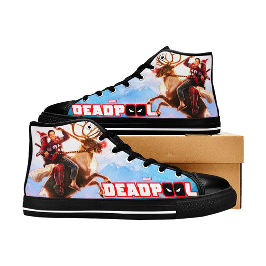 Deadpool Superhero Marvel Comics Custom High Top Sneakers Shoes