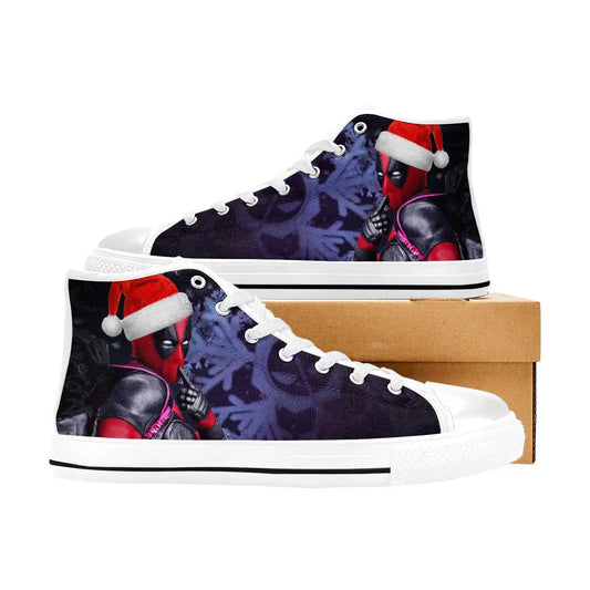 Deadpool Superhero Marvel Comics Custom High Top Sneakers Shoes