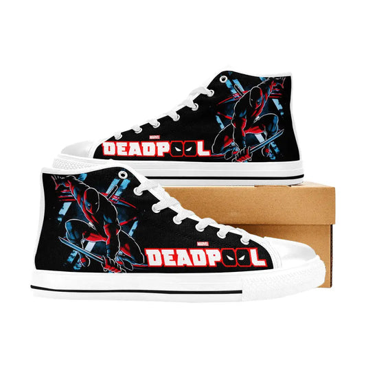 Deadpool Superhero Marvel Comics Custom High Top Sneakers Shoes