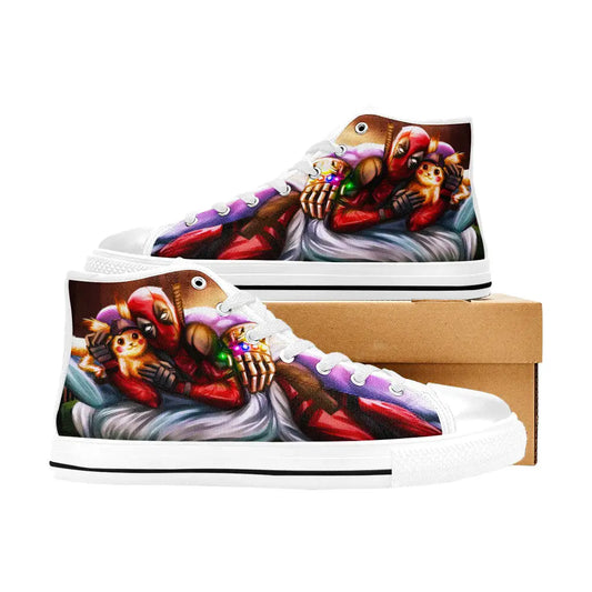 Deadpool Superhero Marvel Comics Custom High Top Sneakers Shoes