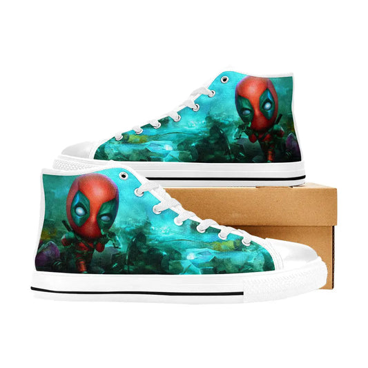 Deadpool Superhero Marvel Comics Custom High Top Sneakers Shoes