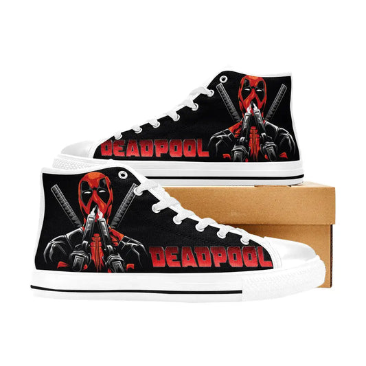 Deadpool Superhero Marvel Comics Custom High Top Sneakers Shoes