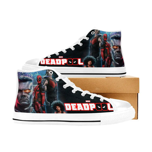 Deadpool Superhero Marvel Comics Custom High Top Sneakers Shoes