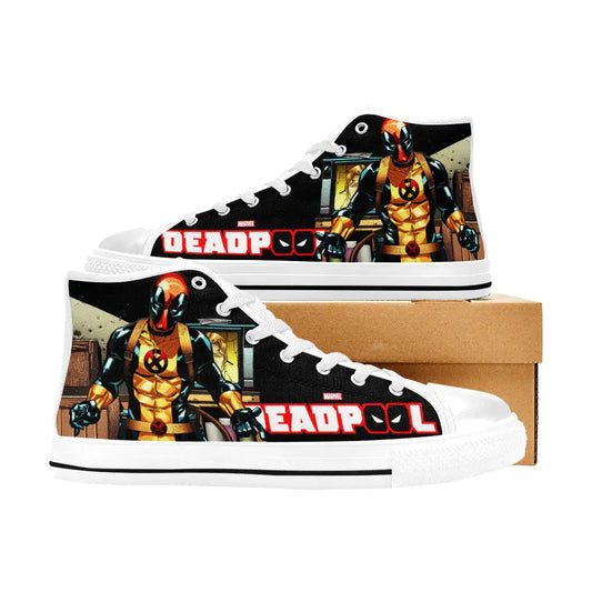 Deadpool Superhero Marvel Comics Custom High Top Sneakers Shoes
