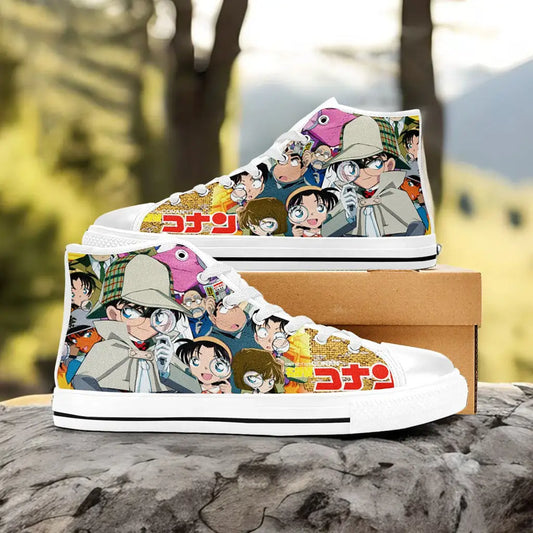 Detective Conan Case Closed Custom High Top Sneakers Shoes