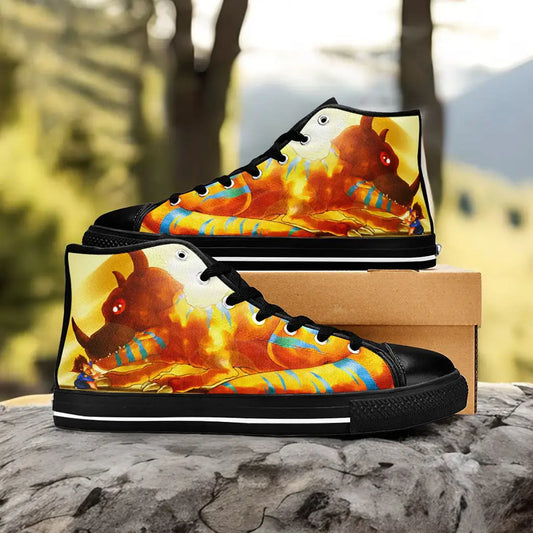 Digimon Adventure Greymon Custom High Top Sneakers Shoes