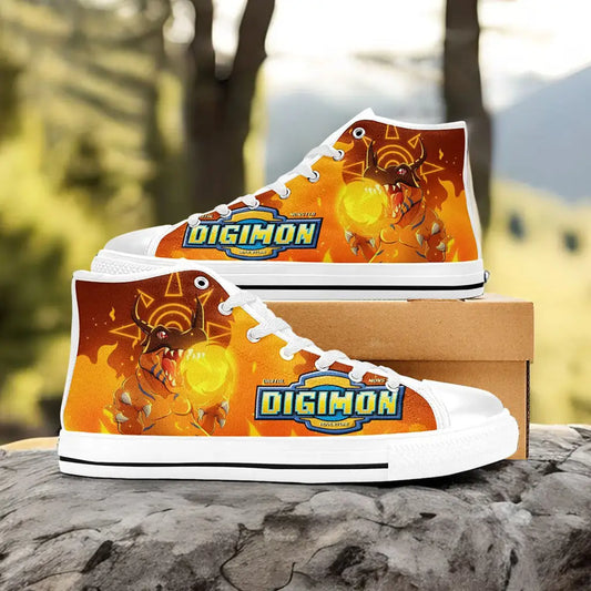 Digimon Adventure Greymon Custom High Top Sneakers Shoes