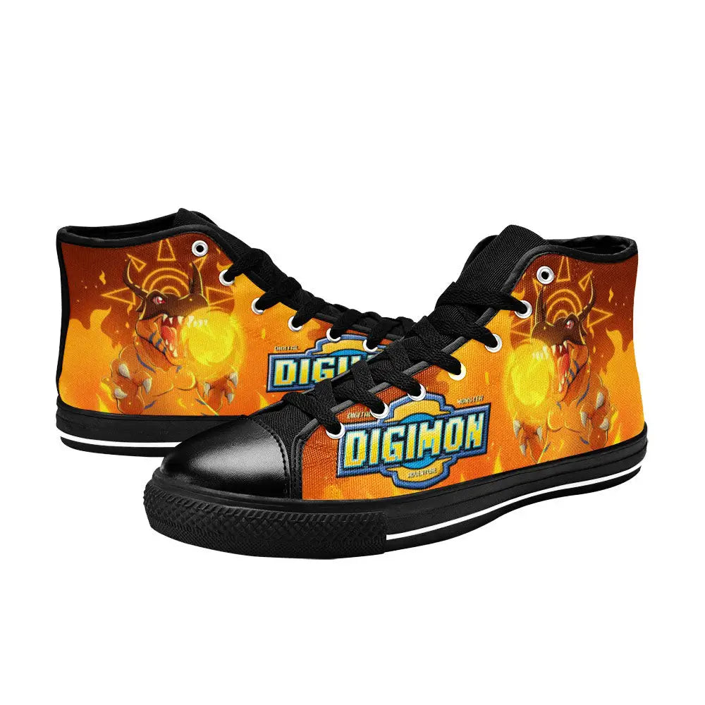 Digimon Adventure Greymon Custom High Top Sneakers Shoes