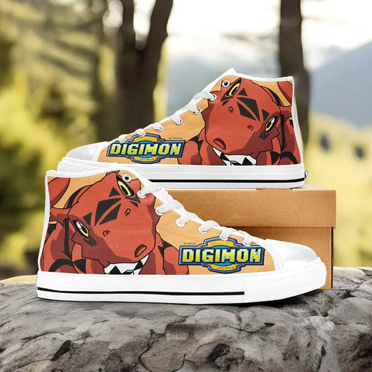 Digimon Adventure Greymon Custom High Top Sneakers Shoes