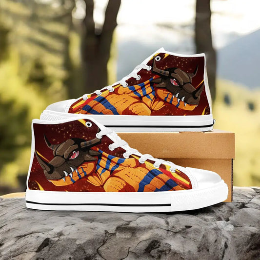 Digimon Adventure Greymon Custom High Top Sneakers Shoes