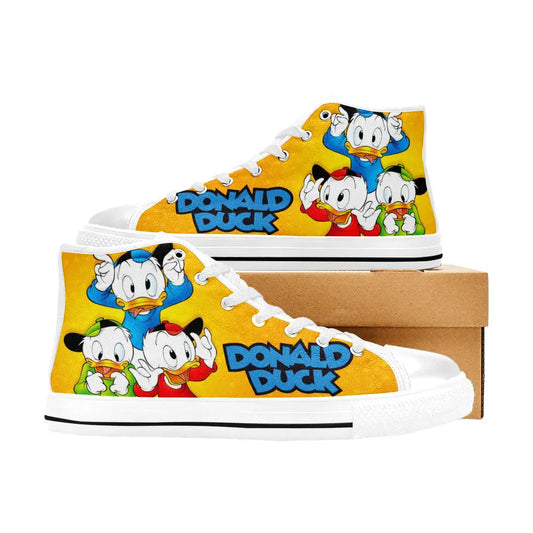 Donald Duck Custom High Top Sneakers Shoes