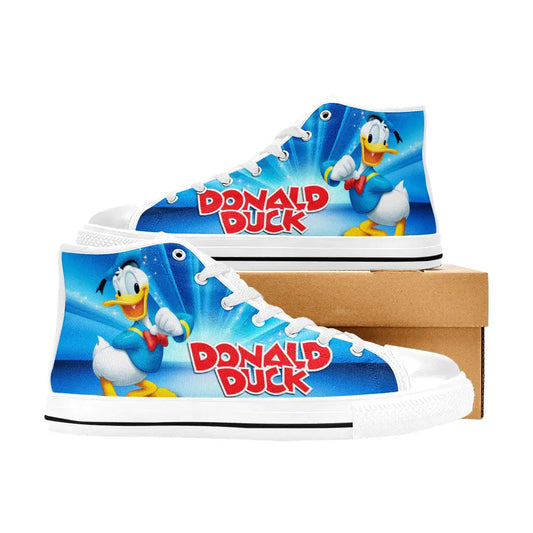 Donald Duck Custom High Top Sneakers Shoes
