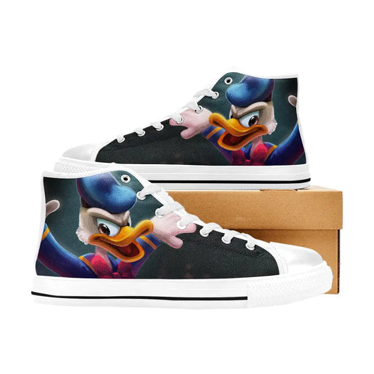 Donald Duck Custom High Top Sneakers Shoes