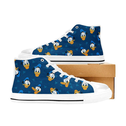 Donald Duck Custom High Top Sneakers Shoes