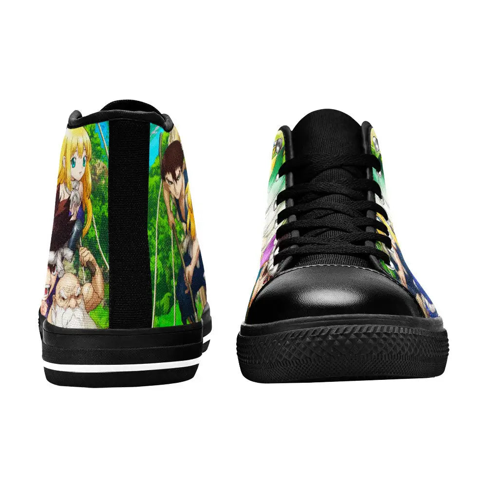 Dr Stone Wars Kingdom of Science Custom High Top Sneakers Shoes