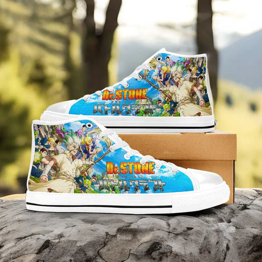 Dr Stone Wars Kingdom of Science Custom High Top Sneakers Shoes