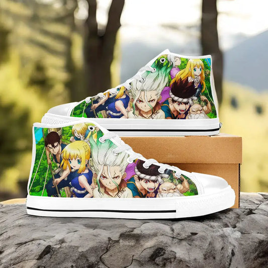 Dr Stone Wars Kingdom of Science Custom High Top Sneakers Shoes