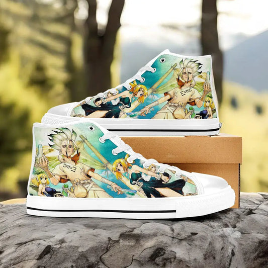 Dr Stone Wars Kingdom of Science Custom High Top Sneakers Shoes