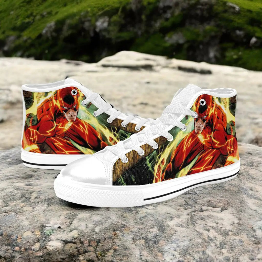 Flash Justice League Custom High Top Sneakers Shoes