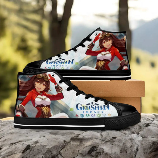 Genshin Impact Amber Shoes High Top Sneakers