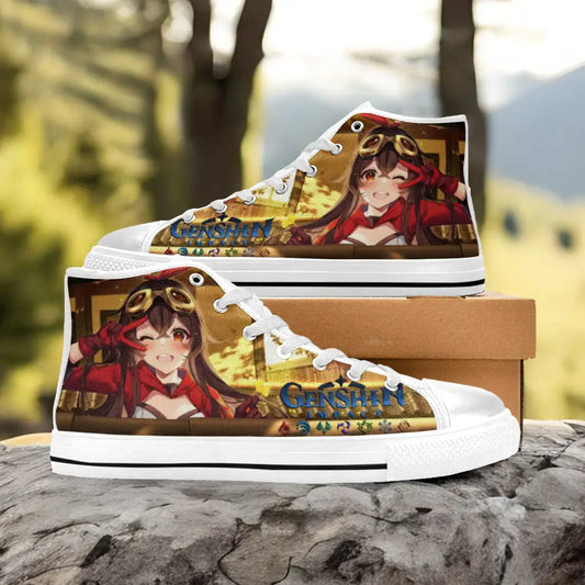 Genshin Impact Amber Shoes High Top Sneakers
