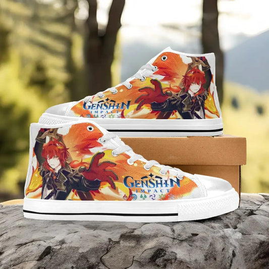 Genshin Impact Diluc Shoes High Top Sneakers