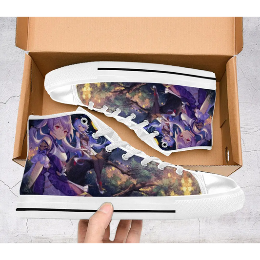 Genshin Impact Keqing Shoes High Top Sneakers