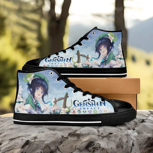 Genshin Impact Venti Shoes High Top Sneakers