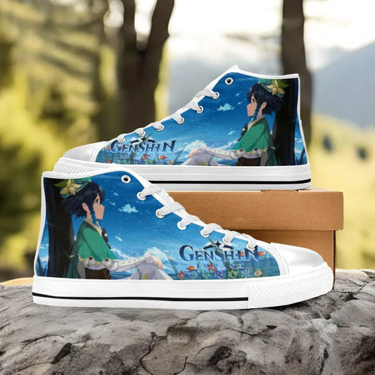 Genshin Impact Venti Shoes High Top Sneakers