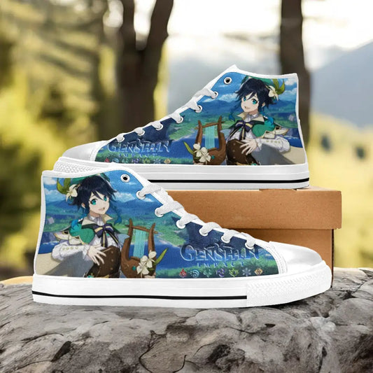 Genshin Impact Venti Shoes High Top Sneakers