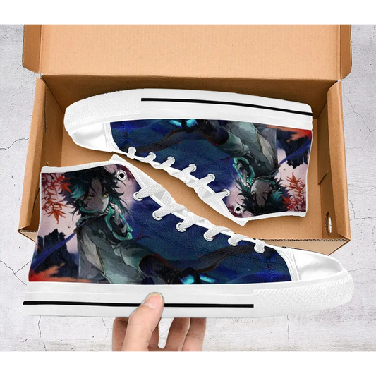Genshin Impact Xiao Shoes High Top Sneakers