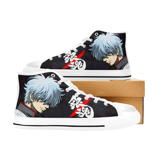 Gintama Gintoki Custom High Top Sneakers Shoes