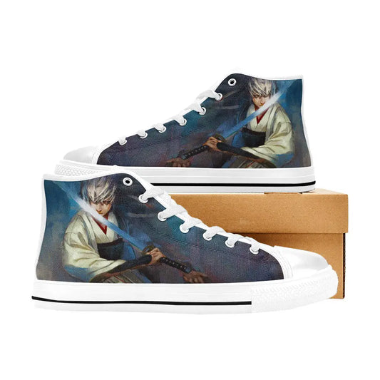 Gintama Gintoki Canvas Shoes High Tops Sneakers for Kids