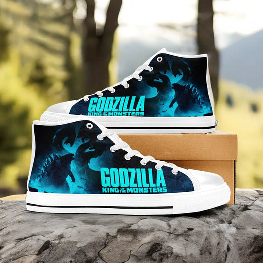 Godzilla and King Ghidorah Custom High Top Sneakers Shoes