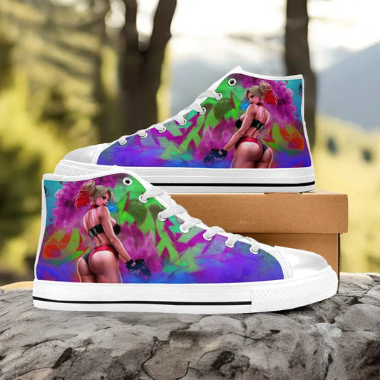 Harley Quinn Joker Custom High Top Sneakers Shoes