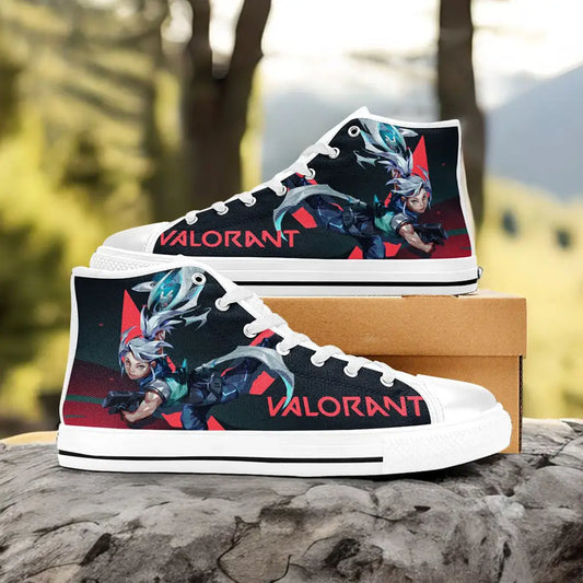 Jett Valorant Custom High Top Sneakers Shoes