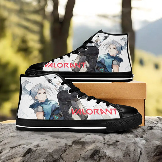 Jett Valorant Custom High Top Sneakers Shoes