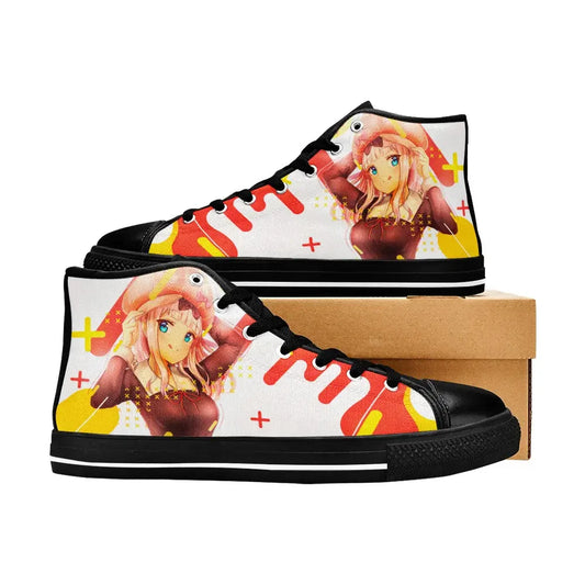 Kaguya sama Love is War Canvas High Tops Sneakers for Kids