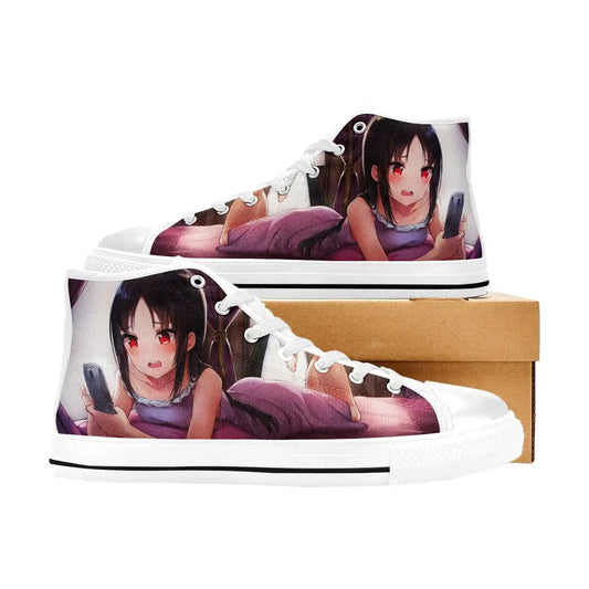Kaguya sama Love is War Canvas High Tops Sneakers for Kids