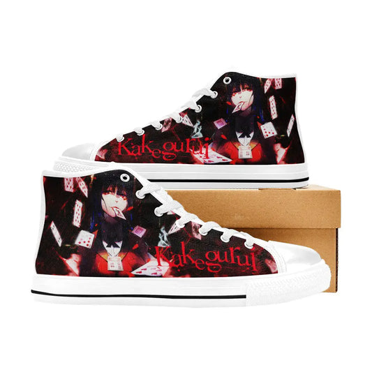 Kakegurui Compulsive Gambler Jabami Yumeko Custom High Top Sneakers Shoes