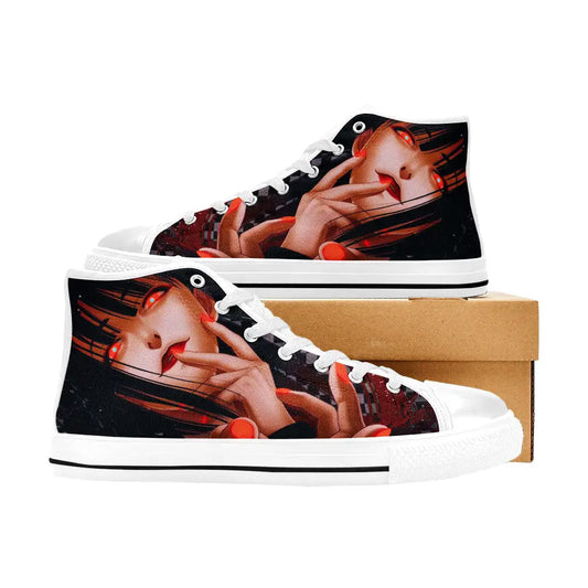 Kakegurui Compulsive Gambler Jabami Yumeko Custom High Top Sneakers Shoes