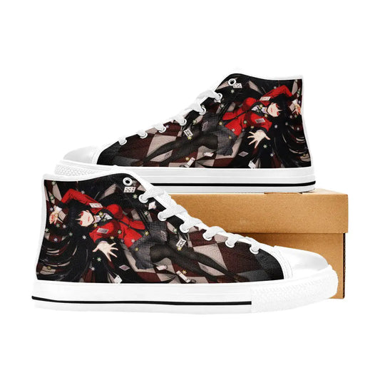 Kakegurui Compulsive Gambler Jabami Yumeko Custom High Top Sneakers Shoes