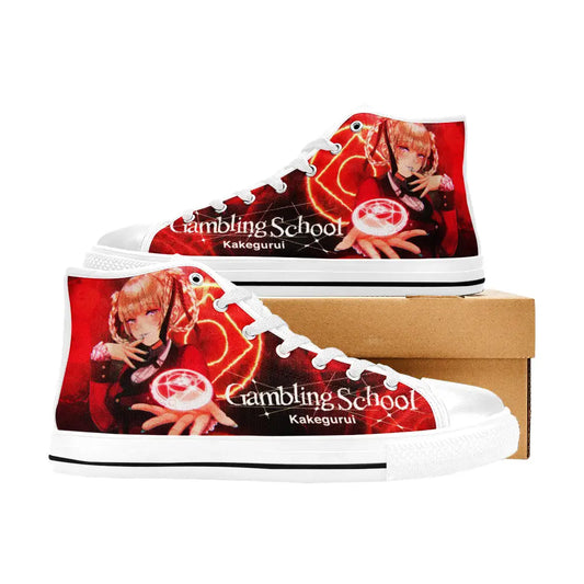 Kakegurui Compulsive Gambler Kirari Momobami Custom High Top Sneakers Shoes