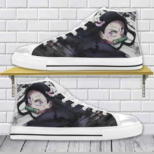 Kimetsu no yaiba Demon Slayer Nezuko Kamado Shoes High Top Sneakers