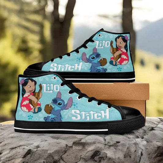 Lilo and Stitch Custom High Top Sneakers Shoes
