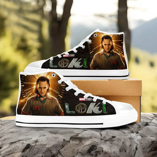 Loki God of Mischief Custom High Top Sneakers Shoes