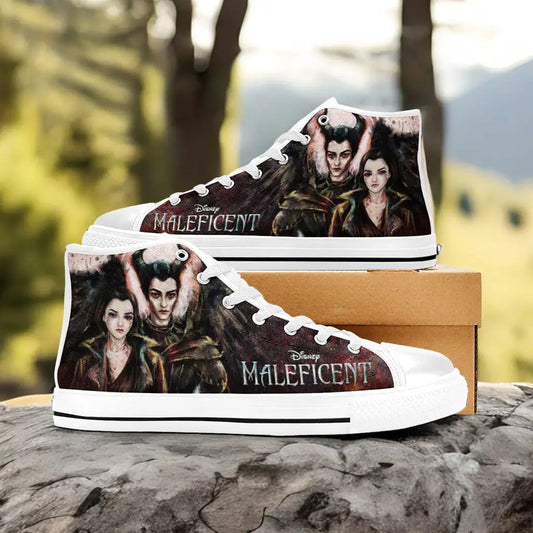 Maleficent Princess Aurora Custom High Top Sneakers Shoes