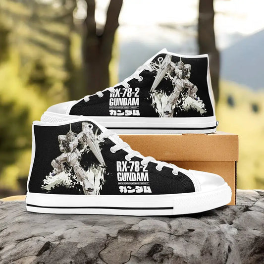 Mobile Suit Gundam Custom High Top Sneakers Shoes