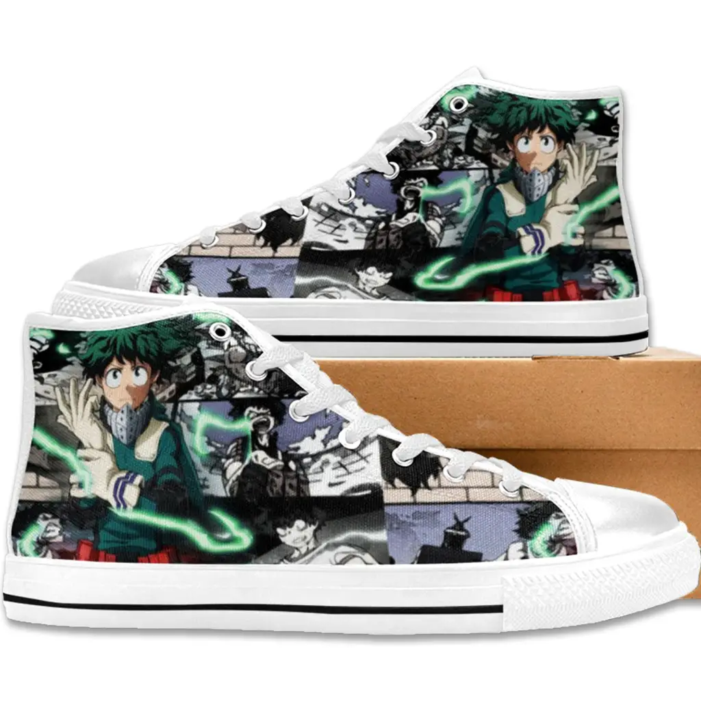 My Hero Academia Deku One For All Custom High Top Sneakers Shoes